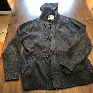 Men's XL GAP Toggle Wool Sweater with Hood